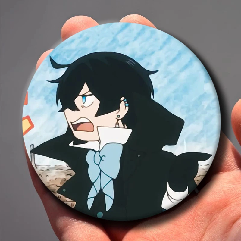 TV Animation The Case Study of Vanitas Button Lapel Pin Handmade Brooches for Clothes Decoration