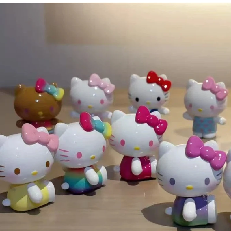 

Новая серия Kt Cat Daily Life: Коллекционные мини-фигурки в закрытых коробках, милые куклы ручной работы, украшения для рабочего стола, подарки-сюрпризы на день рождения для девочек