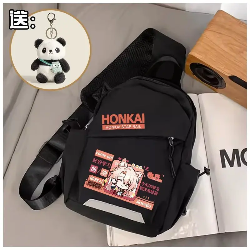 Honkai Star Rail Chest Large Capacity Portable Shoulder White Eunice Summer Crossbody Bag Niche Personality Versatile Ani