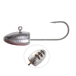 Original Color Root Fishing Jig Fish Head Hook 2g/3g/5g/7g/10g/14g/20g Soft Lure Worm Bait Hooks Lot 4-10 Pieces