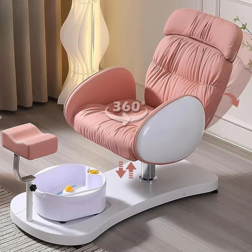 

Pedicure Chair.Pedicure Foot Spa, Hydraulic Pedicure Chair For Nail Tech No Plumbing, 360 Swivel Reclining Pedicure Unit