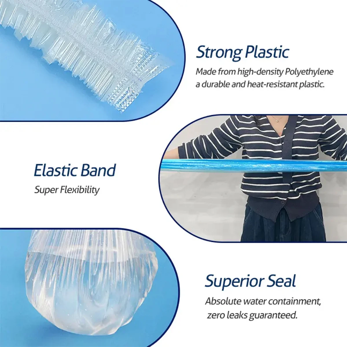 200 stks/zak Wegwerp Pedicure Spa Liners Transparante Draagbare Salon Voetzakken