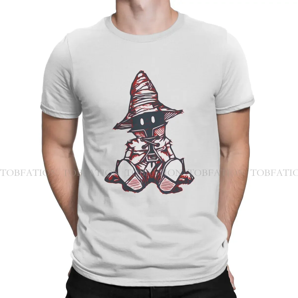 Vivi Hipster TShirts Final Fantasy Game Men Style Pure Cotton Tops T Shirt O Neck Oversized