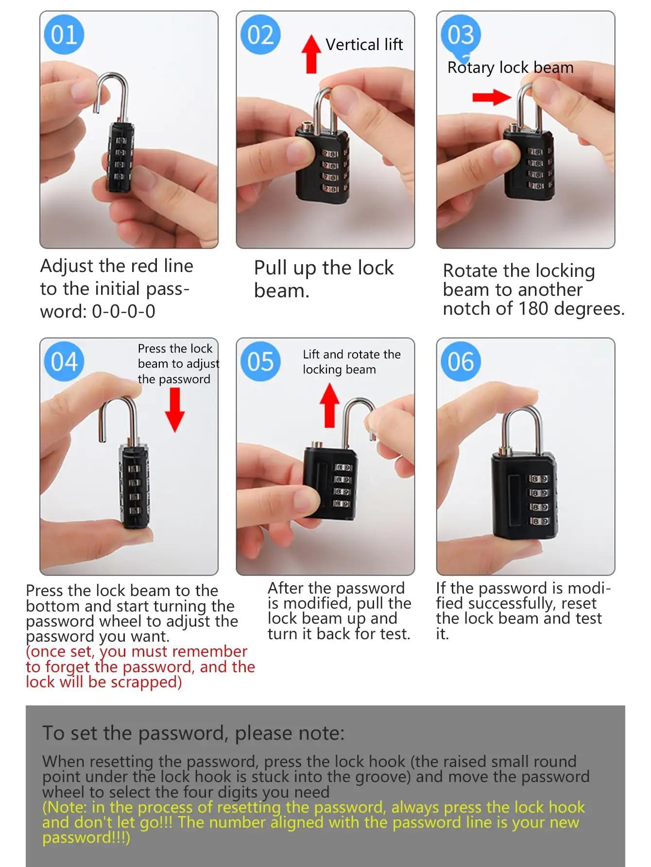 1pc-Locks Smart Combination Lock for Travel Luggage Suitcase Anti-theft Code Padlock Customs Password Lock High Security