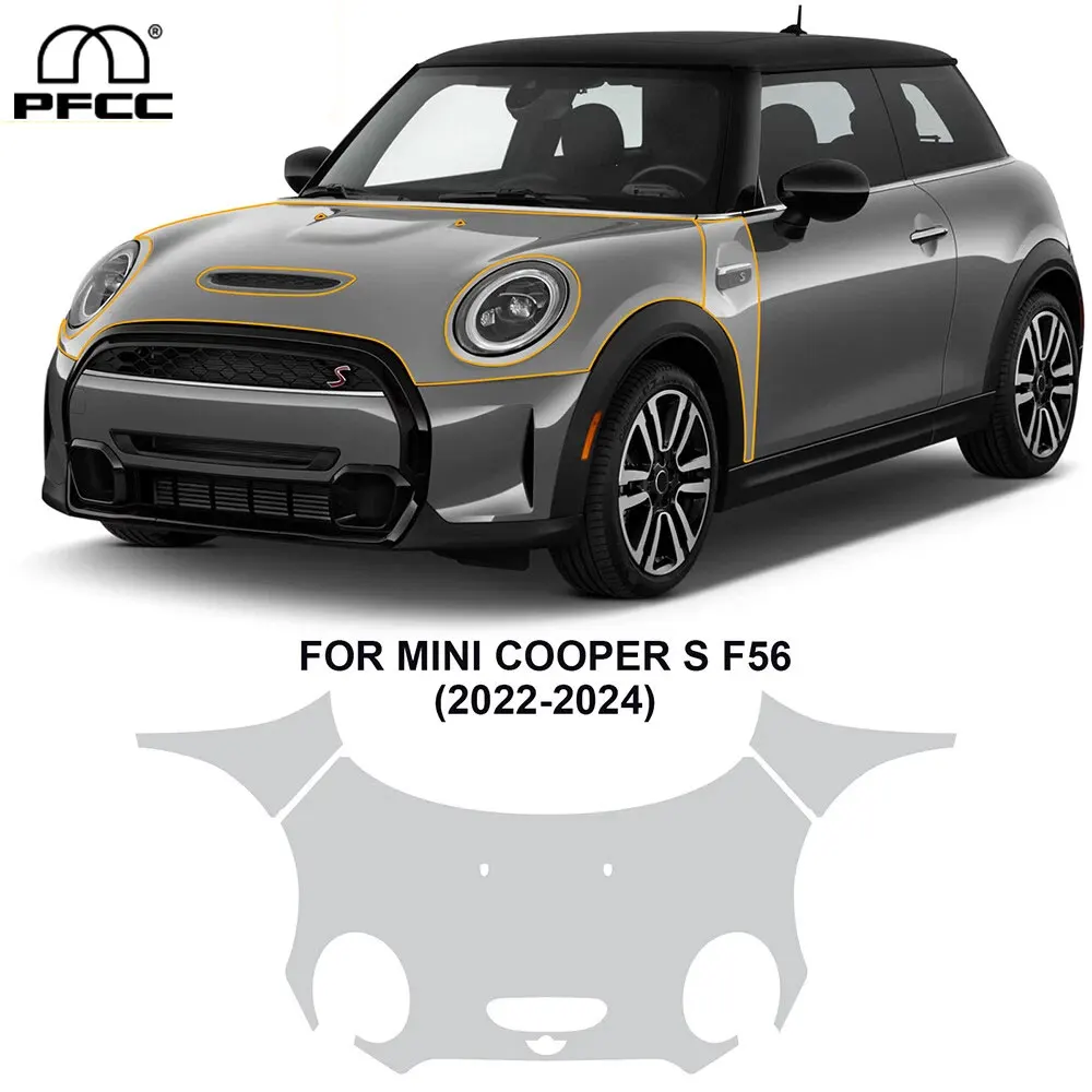 

Custom Hood Precut Paint Protection Film Clear Bra PPF For Mini Cooper S F56 2022-2024 Anti-scratch Exterior Transparent Kit