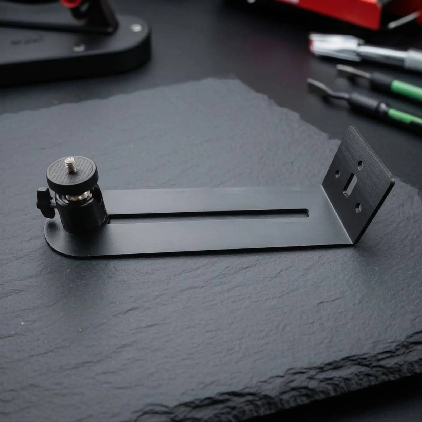 Wall-Mounted Display Bracket Slotted Arm Single-Hole Display Mount Metal