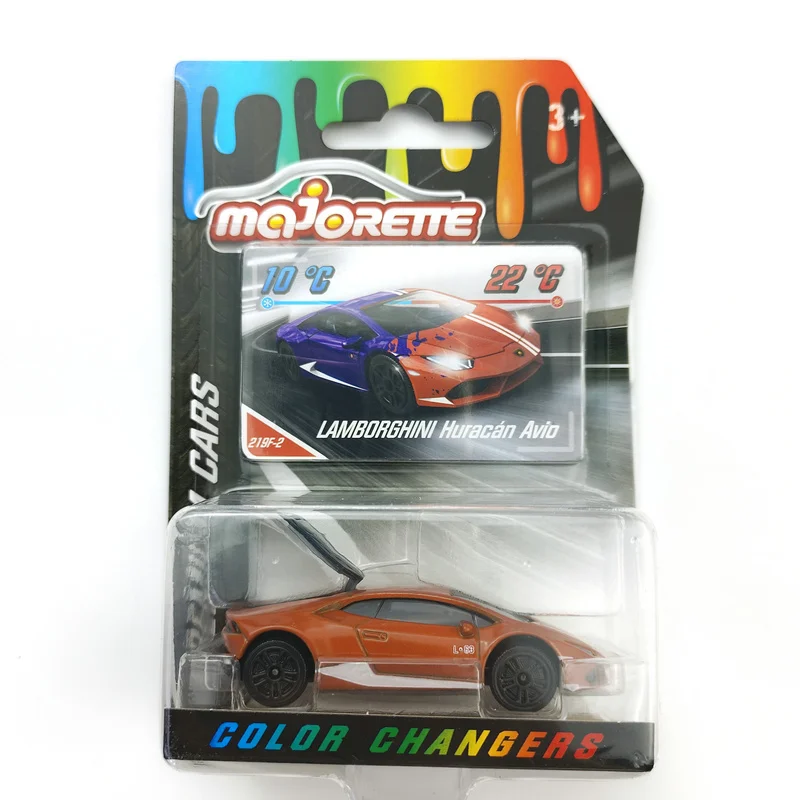 

Majorette Color Changers LAMBORGHINI HURACAN AVIO 1/64 литая модель автомобиля, детские игрушки, подарок