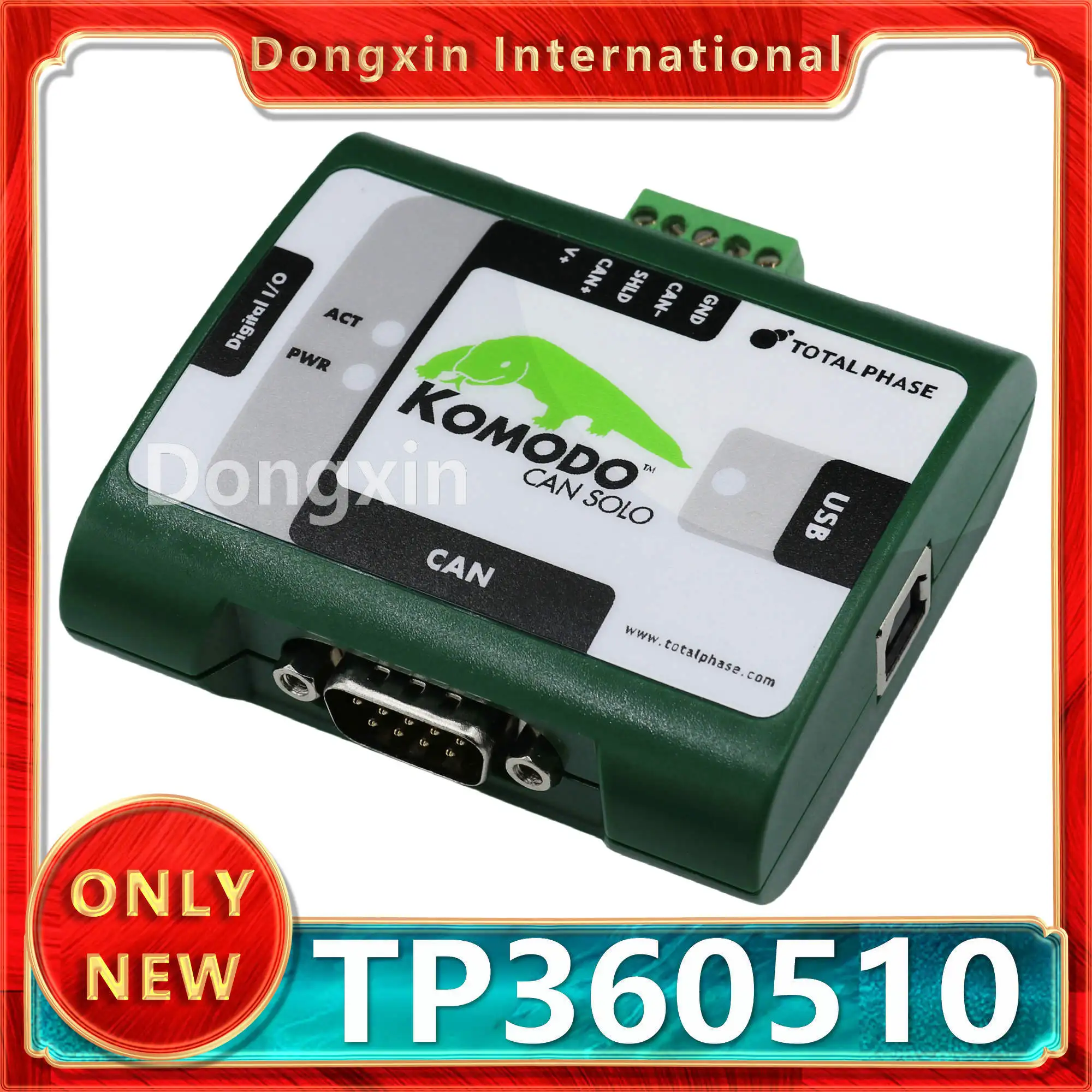 Official Komodo CAN Solo TP360510 adapter, analyzer Total Phase