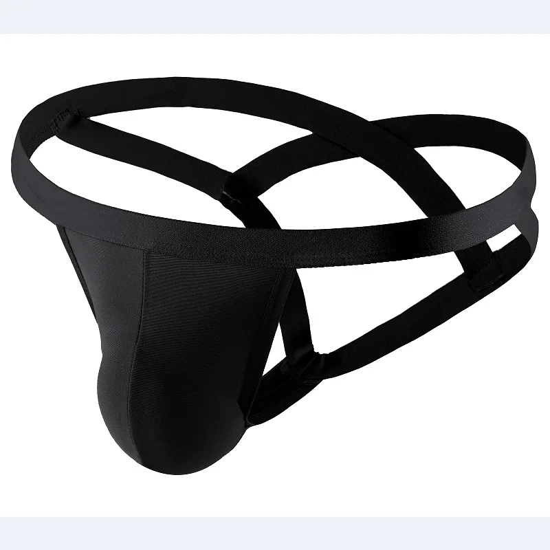 Hollow Out Double Jocksrtap for Men Sexy U Convex Pouch High Fork G-string Thong Comfortable Gays Erotic Open Buttock Underpamts