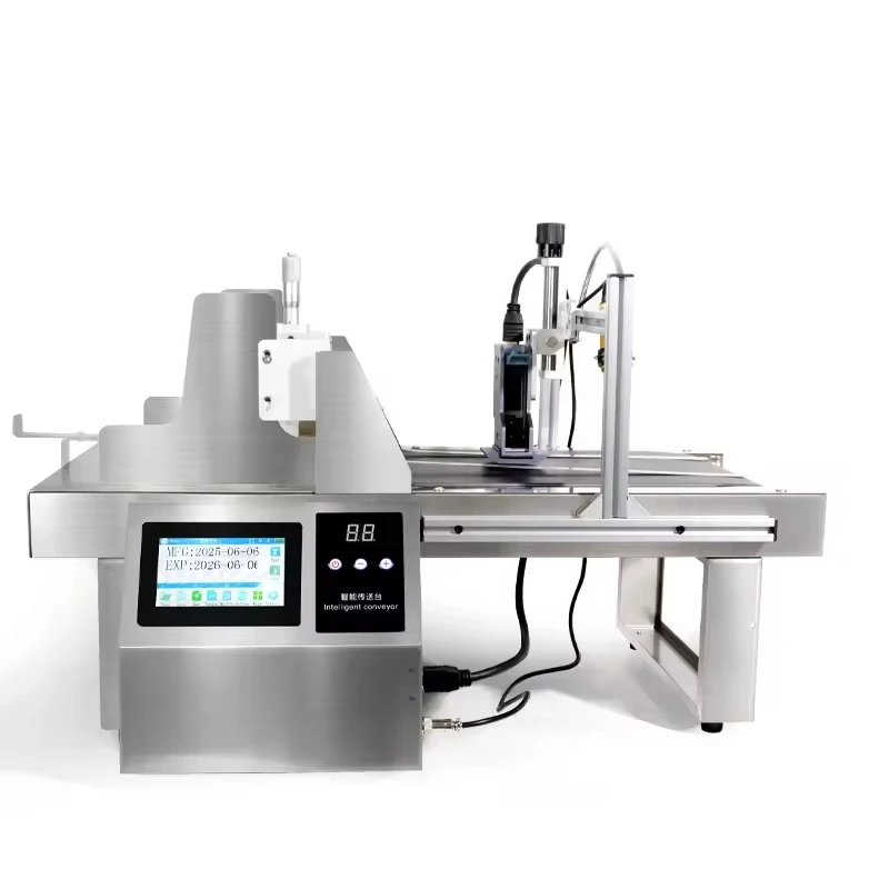 

DG-127 Fast Dry Jet Printer New Handheld Flex Paging Machine with Conveyor Friction Feeder for Paper Card and Plastic Bag