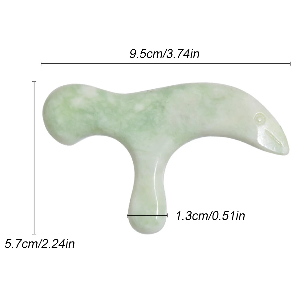 Herramienta de masaje de punto gatillo de piedra de Jade, masaje de tejido profundo, reflexología, herramientas de masaje de acupresión, relajante corporal, alivio del dolor muscular