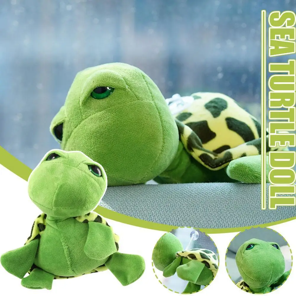 20cm lindo Anime juguete marino ojos grandes verde suave Navidad niños relleno almohada Kawaii almohada de felpa de mar Tu P4i5