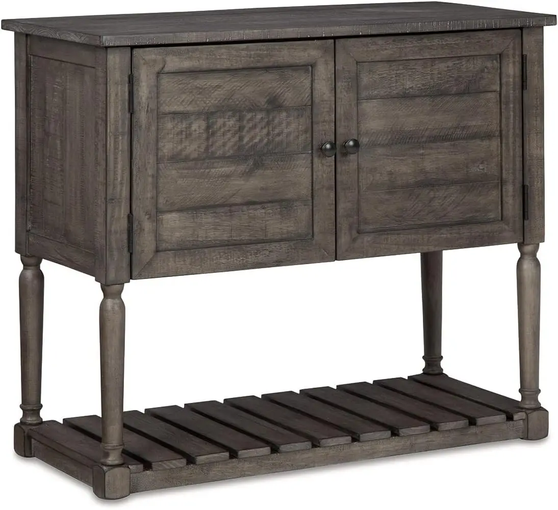 

Signature Design by Ashley Lennick Farmhouse Accent Cabinet, Antique Gray