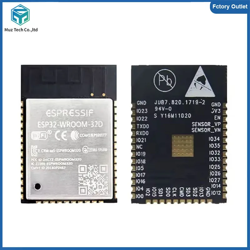 Original ESP32-WROOM-32D-N16 โมดูลไร้สาย WiFi RF TXRX MOD BT Transceiver โมดูลและโมเด็มส่วนประกอบอิเล็กทรอนิกส์ ﻿