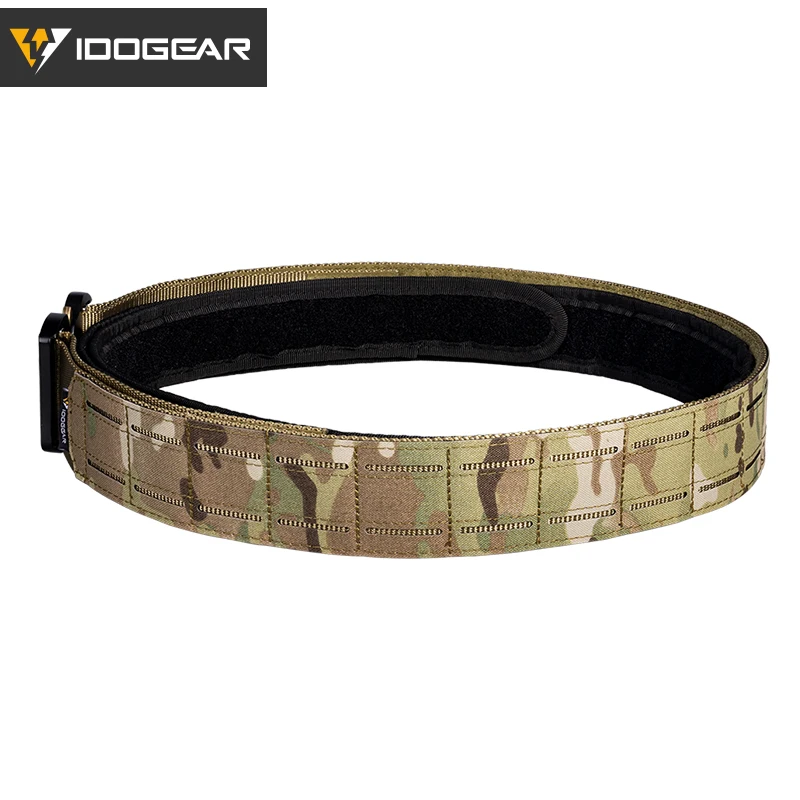 IDOGEAR 2 Zoll Taktischer Gürtel mit 1,75 Zoll Innengürtel Schnellverschluss Metallschnalle MOLLE Lasergeschnittene Herrengürtel 3415 – Detail 12