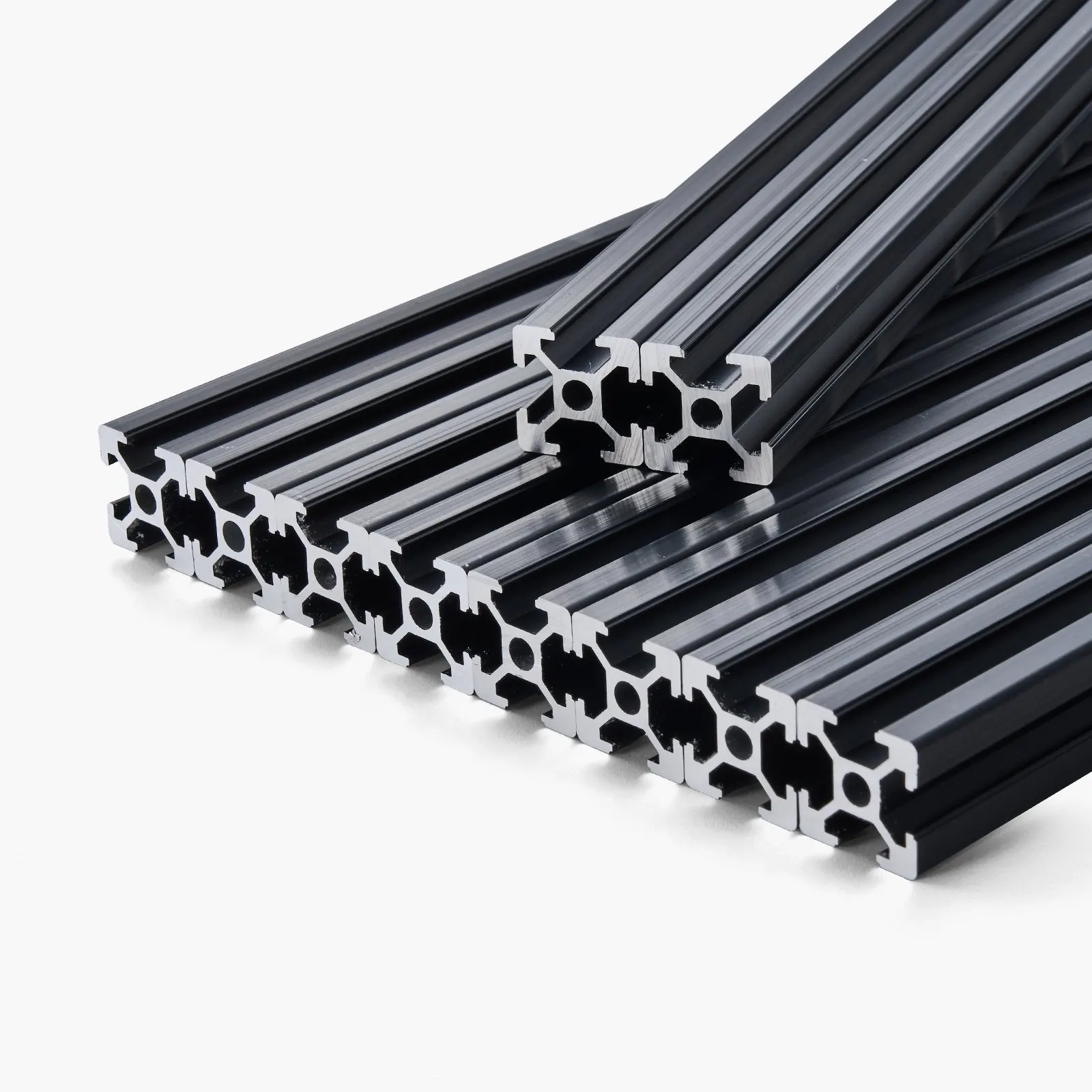 

10PCS 47.2 In (1200mm) T Slot Aluminum Extrusion Profile, European Standard Anodized Linear Rail, High-Strength Extruded