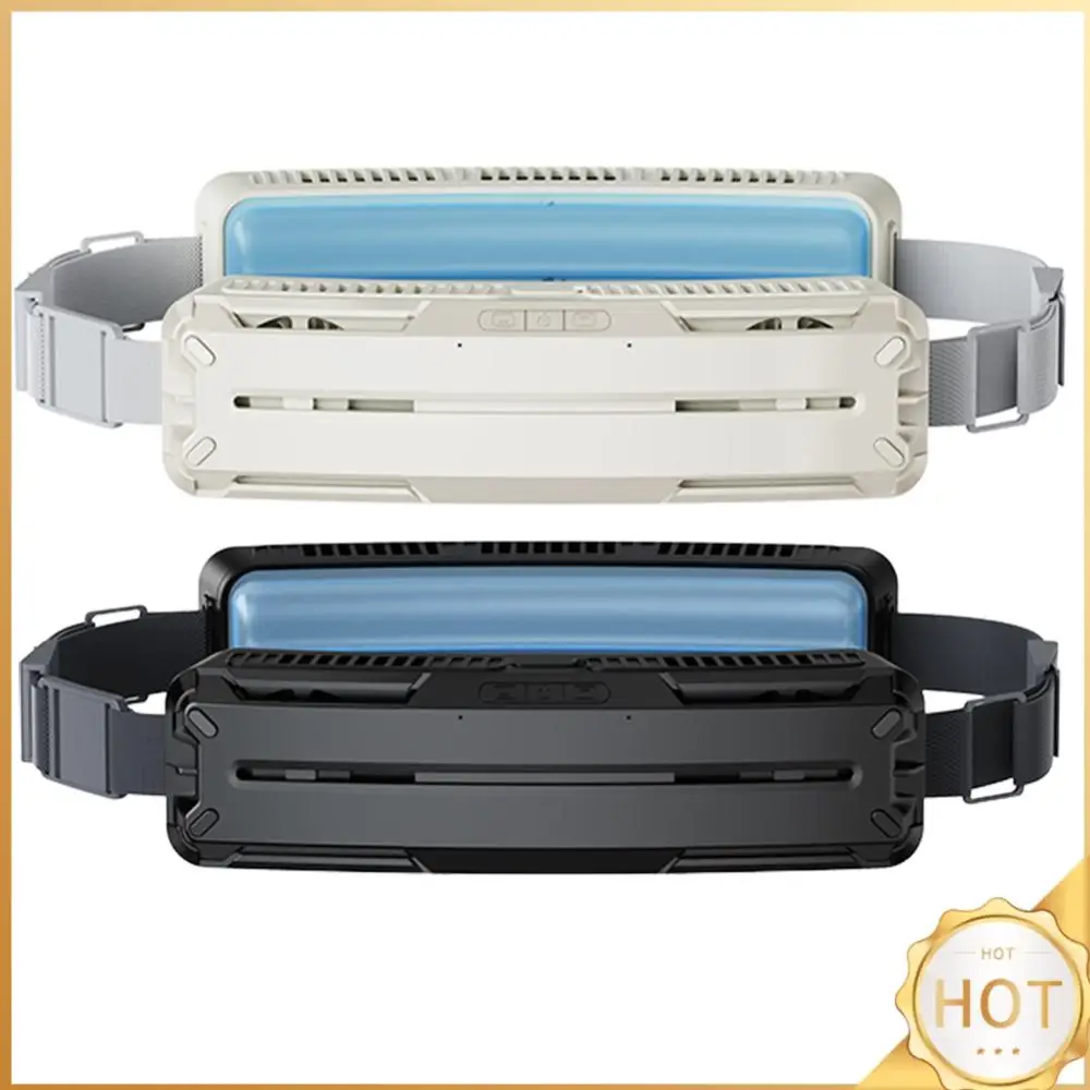 Поясной вентилятор, перезаряжаемый через USB, 3-скоростной портативный охлаждающий вентилятор, сильный воздушный поток, поясной вентилятор для работы, сельского хозяйства, рыбалки, спорта, путешествий