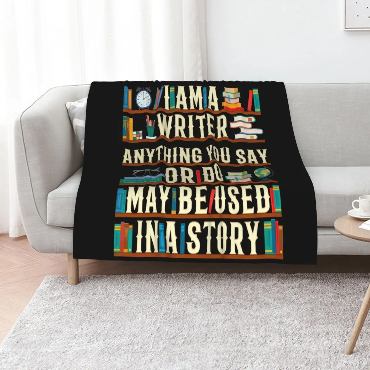 I'm A Writer Throw Blanket Sofa Throw Sleeping Bag Luxury Designer Stuffeds Thermal Bed Fashionable Blankets