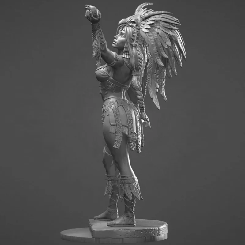 Resin Figure Model Kit 1/24 Scale 75mm Evil Sacrifice Rites Unassembled and Unpainted Statuettes Toys