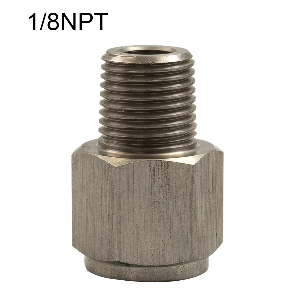 Car Oil Pressure 1/8'' NPT Accessory Conversion Connector M10x1.0 Male Machined Stainless Steel Practical To Use