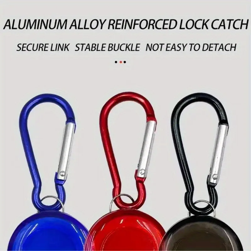 Customizable Retractable Badge Holder with Easy Pull Buckle - Durable Aluminum Alloy for Outdoor Adventures & Work Hanging image 3