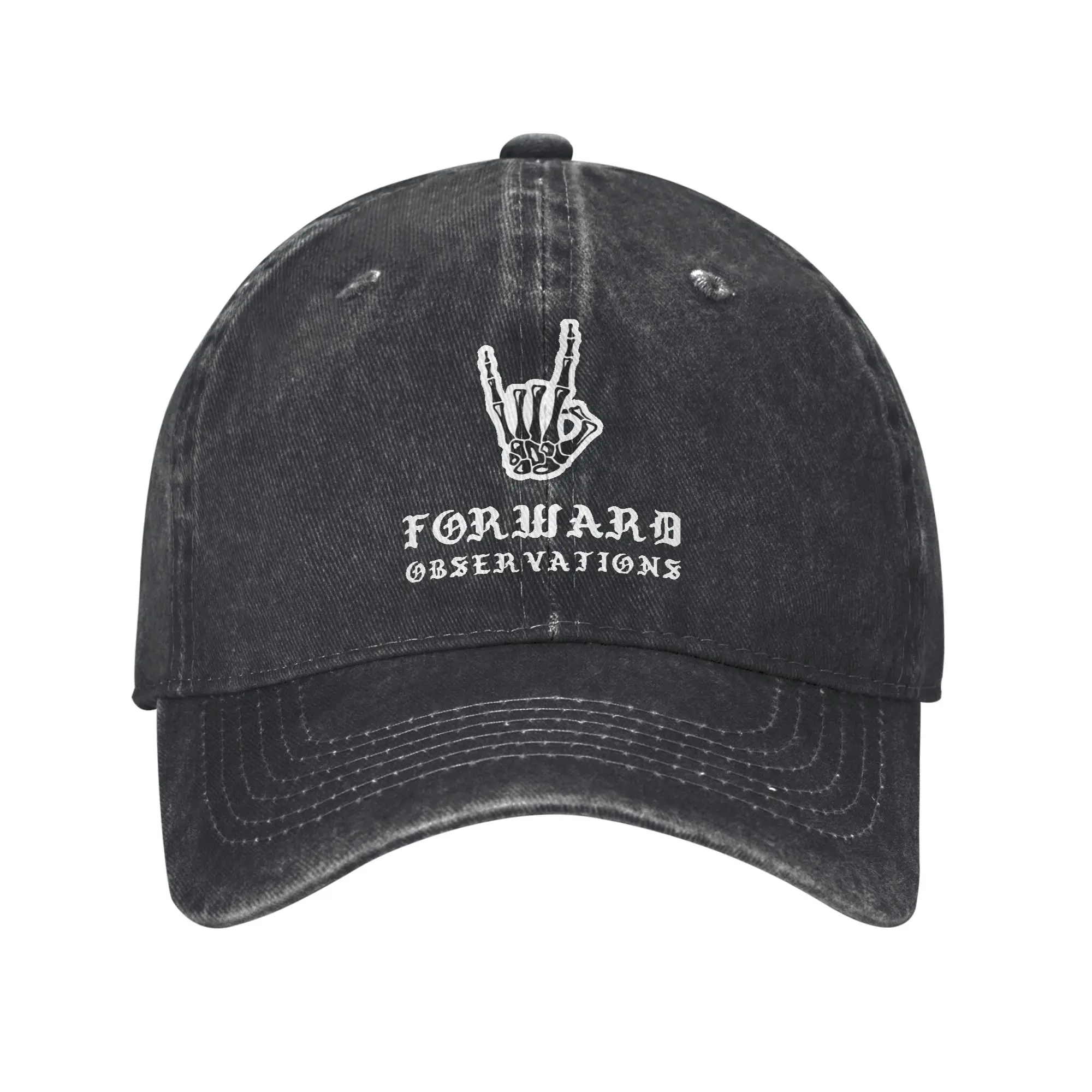Forward Observations Group Men Women Baseball Cap  Distressed Denim Caps Hat Retro Outdoor Summer Gift Headwear