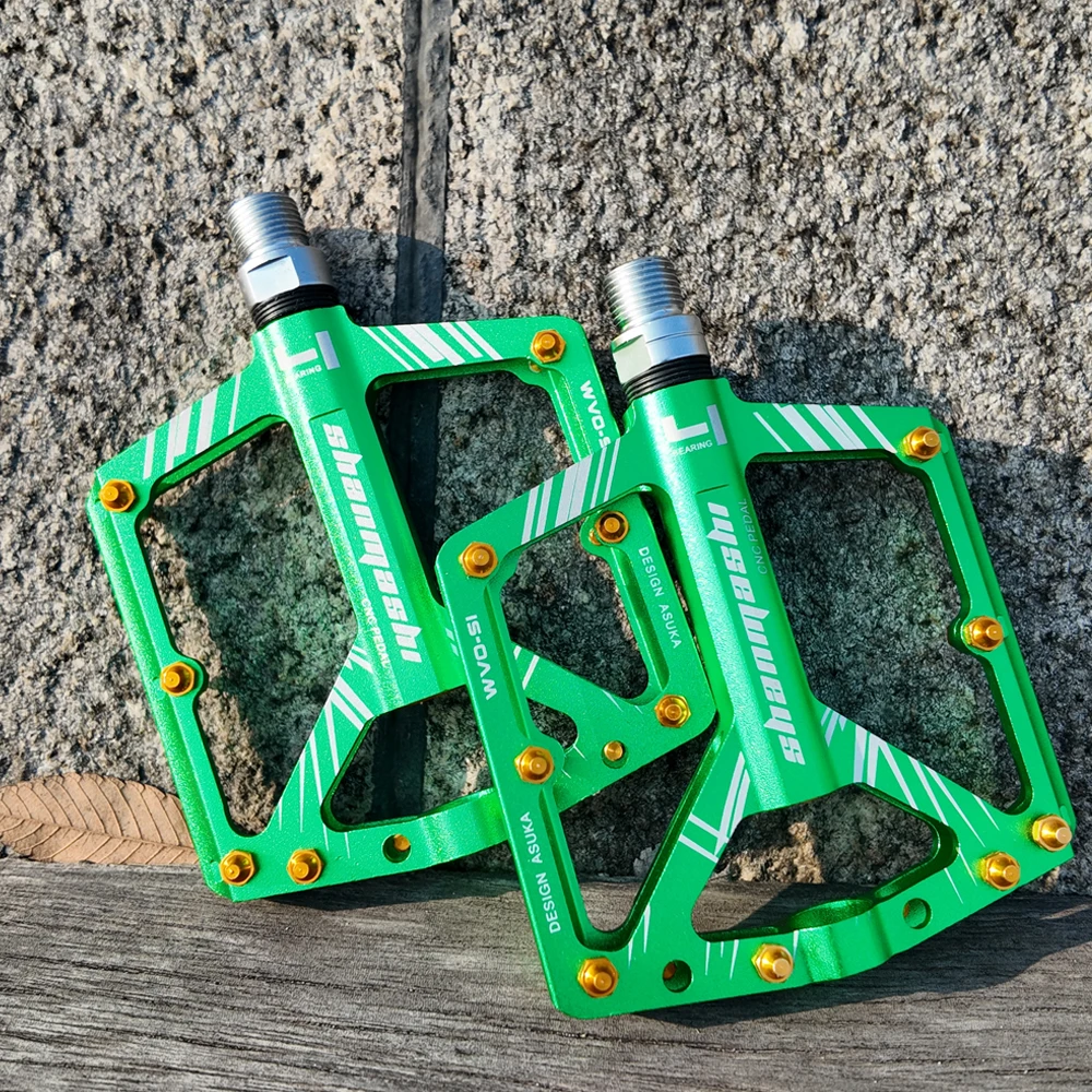 

SHANMASH S1 MTB Bicycle Pedals Flat CNC Bike Pedal Non-slip Mountain Road 4 Sealed Bearings Bike Pedal Route Cycling Accessories