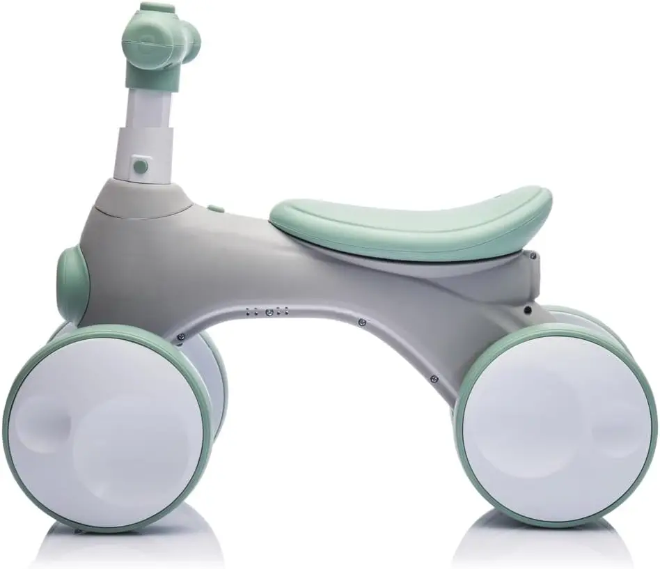 Vélo d'équilibre pour bébé de 1 an avec musique, lumières, machine à bulles, 4 roues, sans pédale, jouets pour tout-petits de 12 à 36 mois de naissance