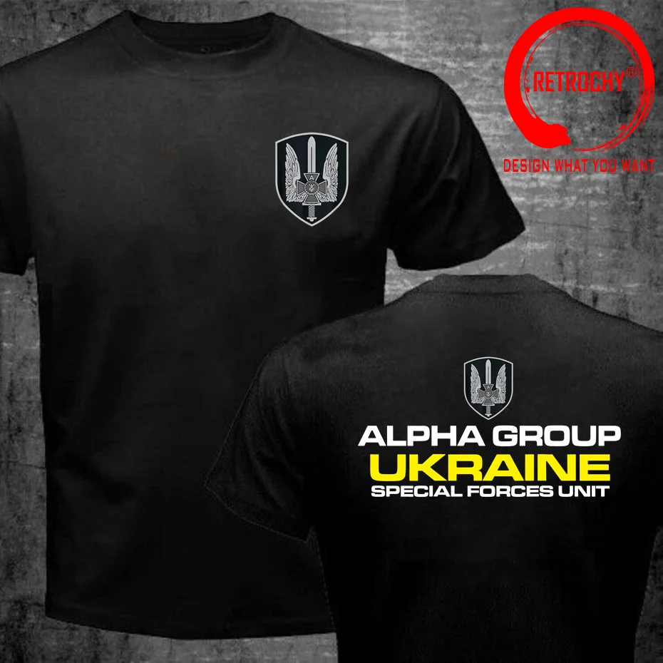 New Fashion Summer New Spetsnaz Ukraine Special Forces Alpha Group Military T-Shirt Ukrainian Army Print T Shirt Men Fashion Tee