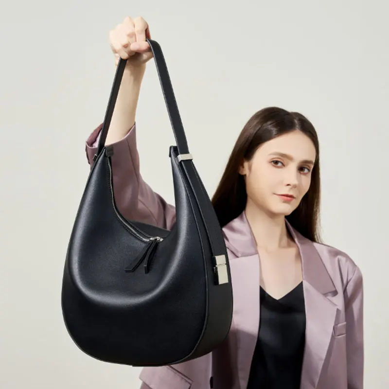 Genuine Leather Women's Tote Bags Large Capacity Fashion Trend Shoulder Bag High Quality Cowhide Female Handbags 2782