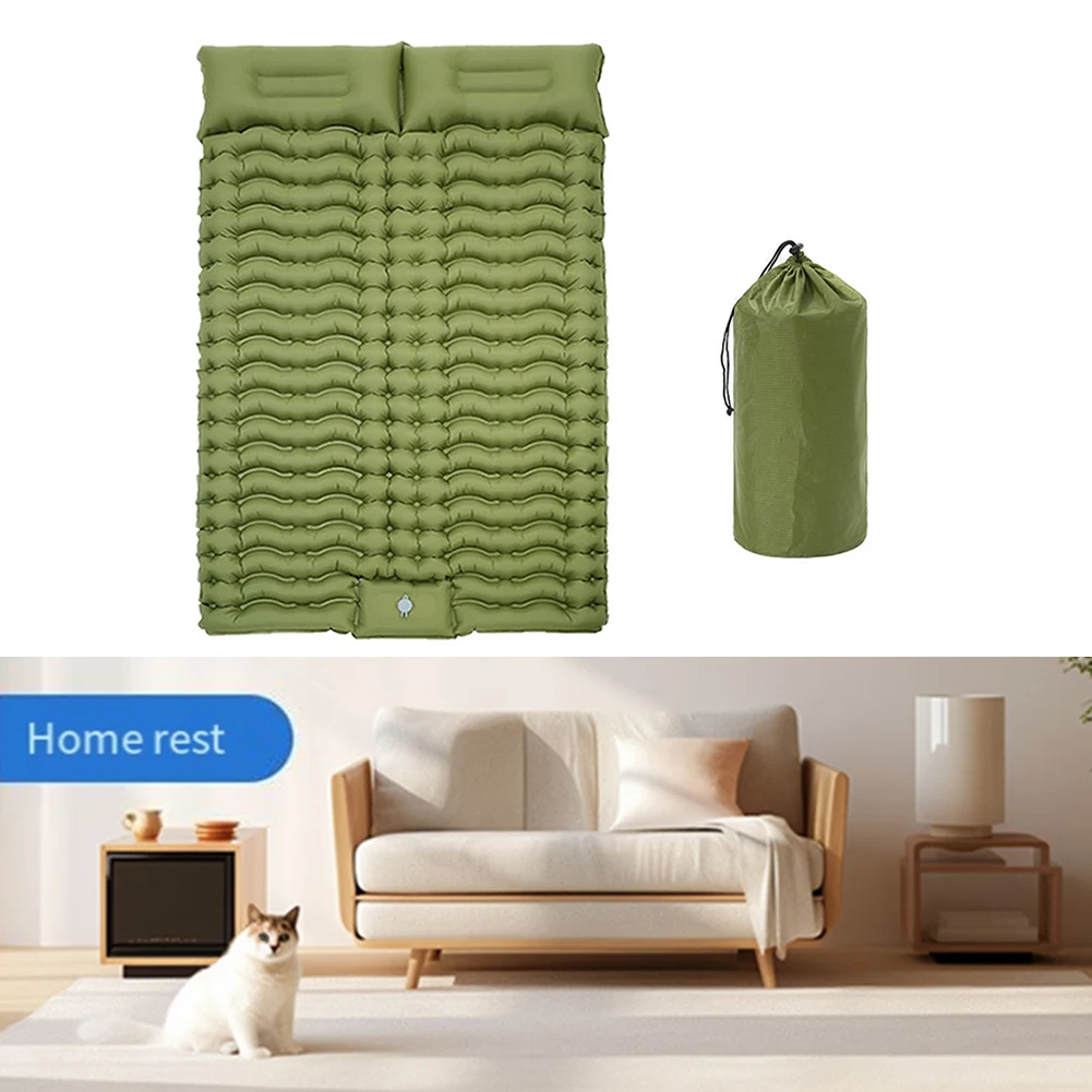 

Camping Trip Outdoor Adventure Camping Mattress Lightweight Air Mattress Comfortable Camping Sleeping Pad Foot Pump Inflation