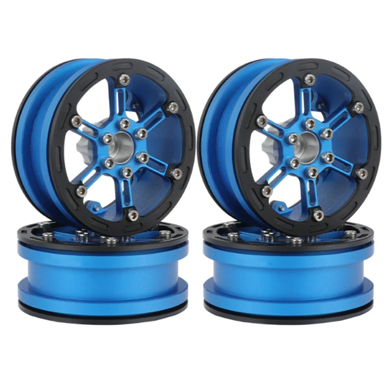 

56G Light Weight 2.2 Metal Beadlock Wheel Rim Hub for 1/10 RC Crawler Car Axial SCX10 Wraith Capra RR10 Traxxas TRX4,1