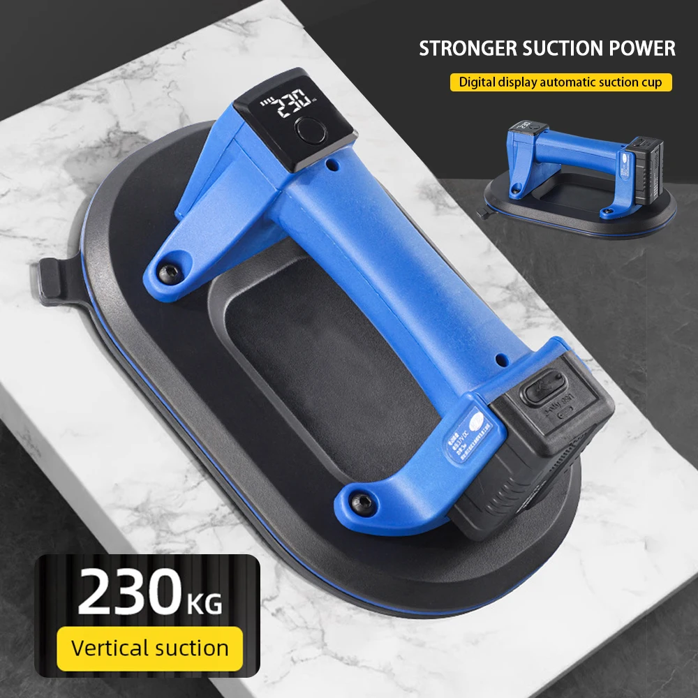 

Electric Suction Cup 4.2V Cordless Vacuum Air Pump Handheld 230KG Heavy Duty Suction Cups for Smooth Textured Surfaces