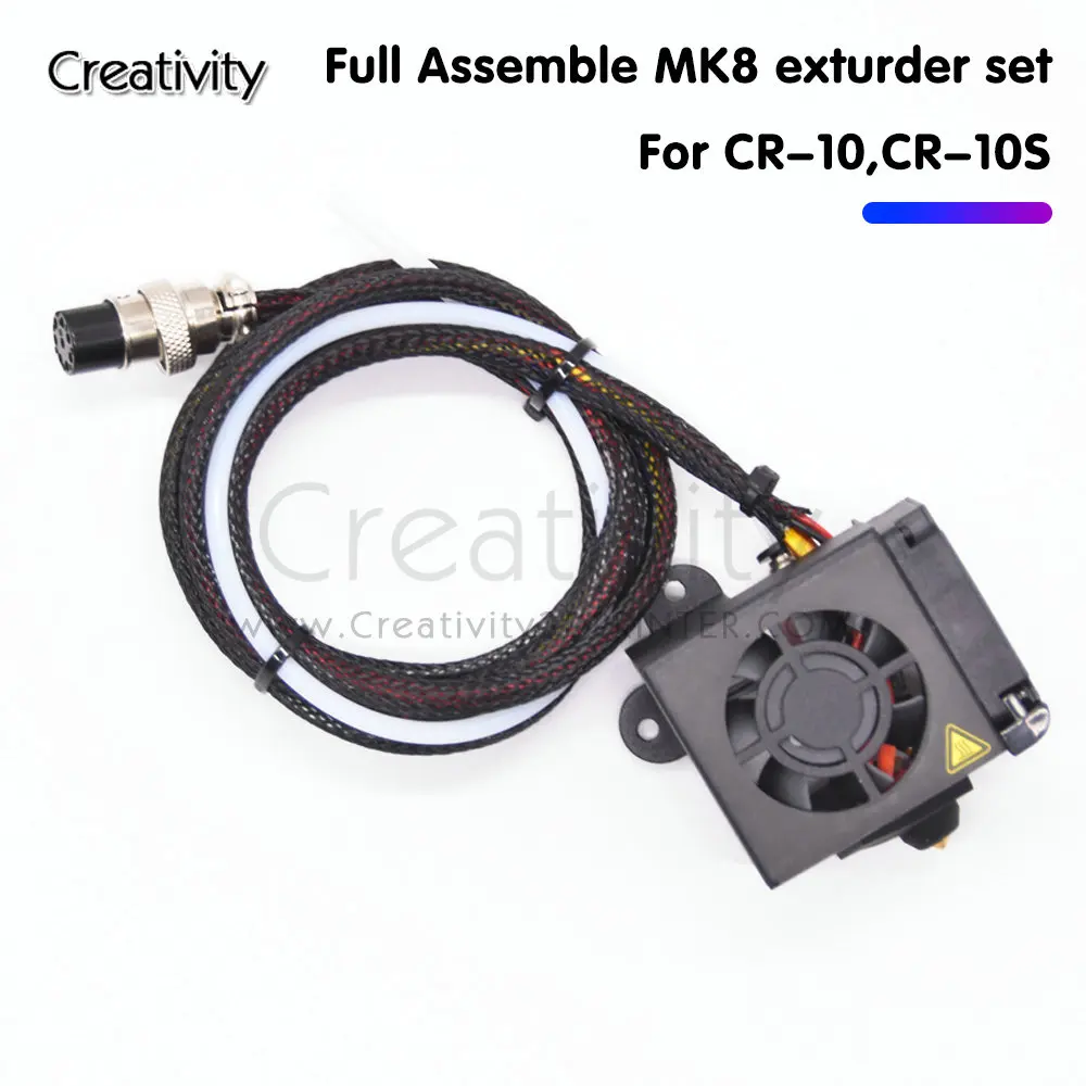 Creativity Full Assemble MK8 Extruder Hotend Nozzle Kit with 4010 12V Turbo Fan Blower For Ender-3/5/Pro CR-10