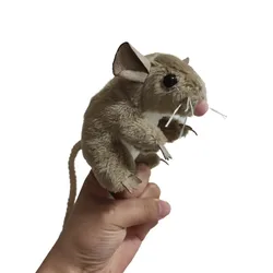 Lifelike Mouse Rat Lovely Animal Finger Puppet Soft Stuffed doll Plush Toy Girl Boy Birthday Christmas Gift 1pc