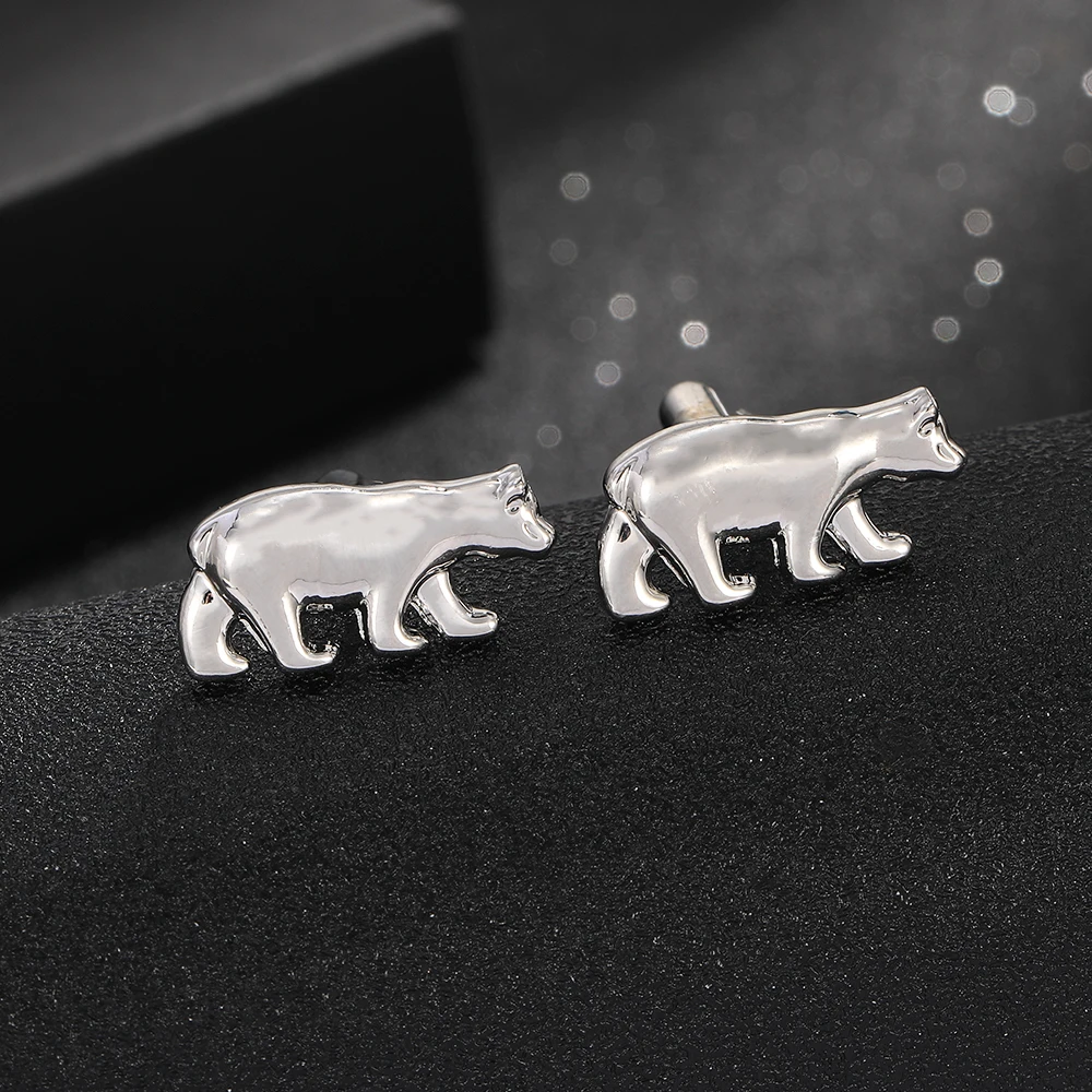 Animal Collection Drache Elefant Kuh Dinosaurier Eisbär Koala Manschettenknöpfe für Männer Hemd Anzug Schmuck Zubehör – Detail 9