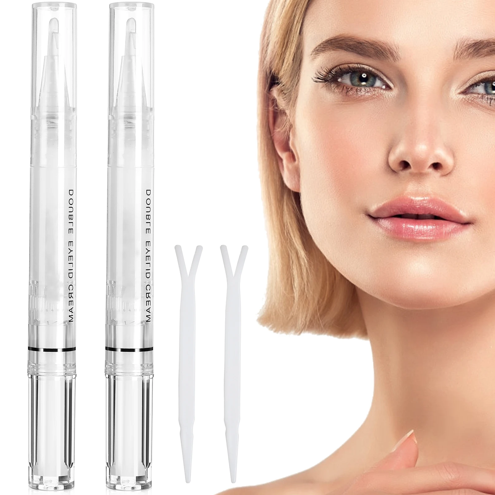 

4 set Double Eyelid Shaping Cream Invisible Waterproof Long-lasting Makeup Assistant Glue Stick eyelid pen glue double eyelid
