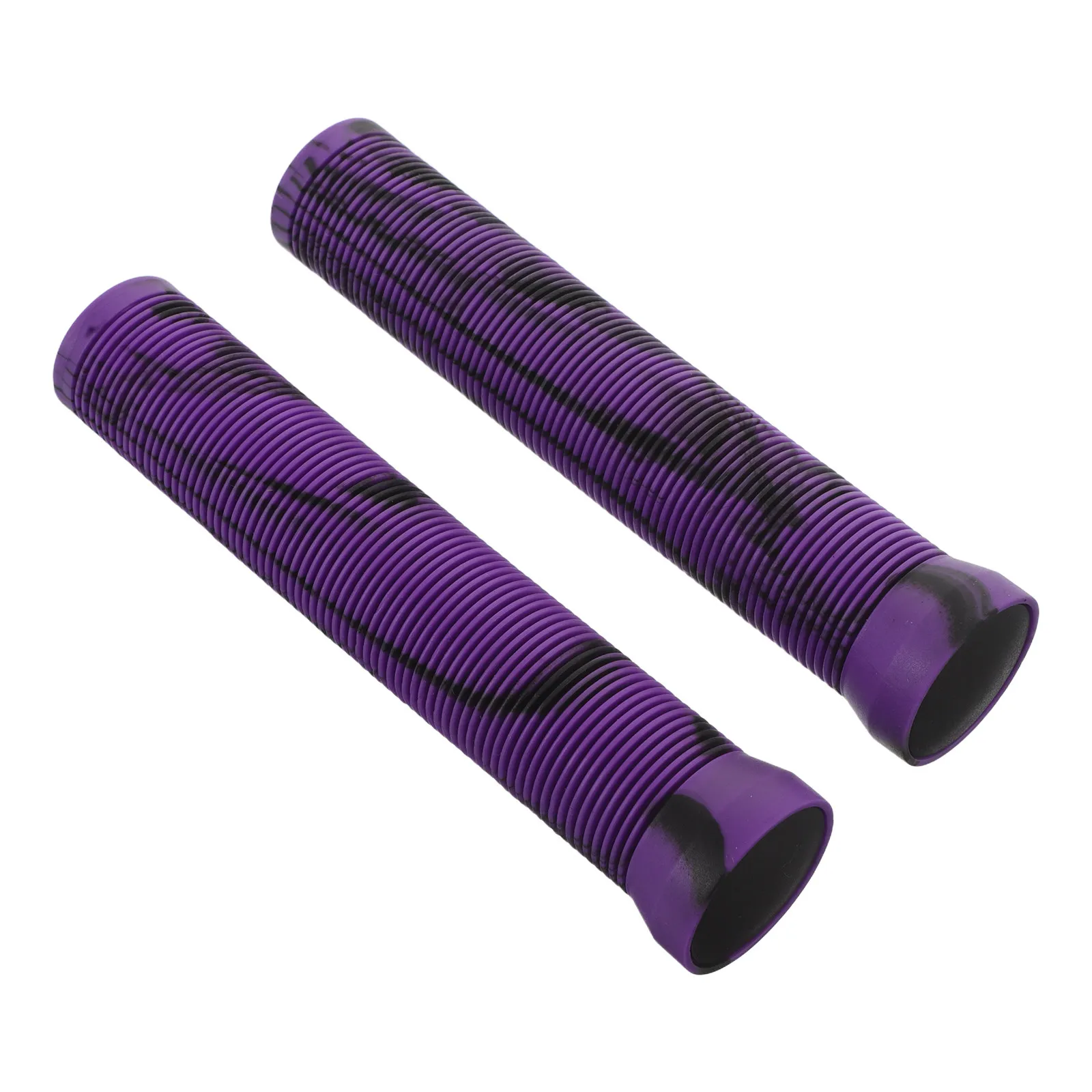 

2Pcs Non Slip Rubber Bicycle Handlebar Grips Soft Comfortable Grip Replacement Covers Universal Mountain Hybrid Purple