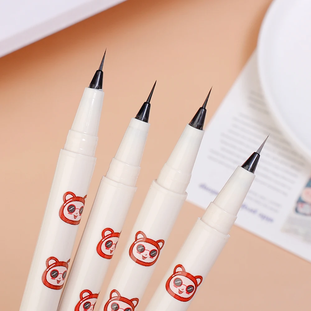 Penna per Eyeliner liquido opaco impermeabile Ultra-sottile liscia e duratura ad asciugatura rapida senza rivestimento per gli occhi in fiore cosmetico per il trucco degli occhi delle ciglia inferiori