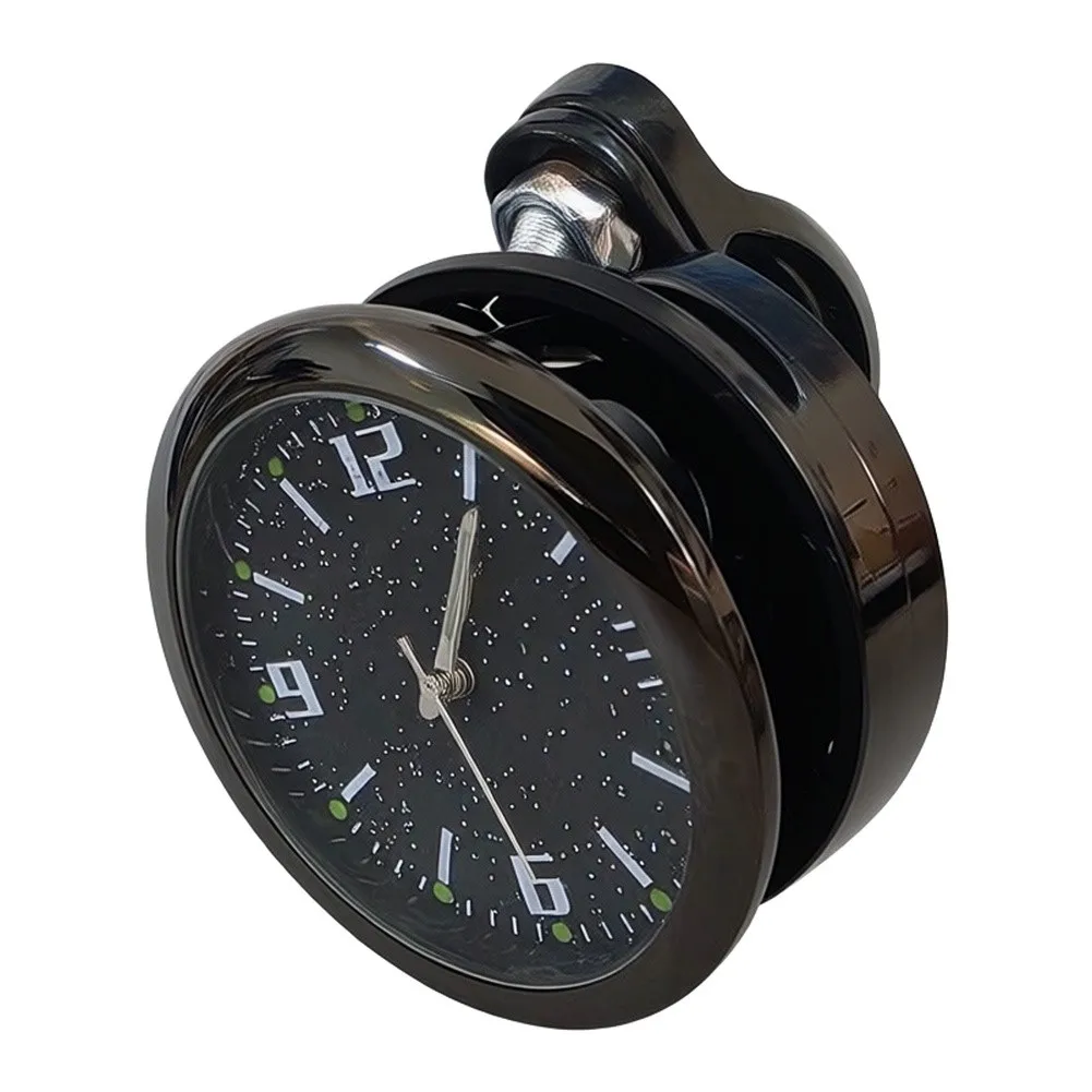 For Daily Commuting Handlebar Mount Clock Handlebar Clock Clear Readable Face Lightweight Plastic Base Simple Clamp Installation