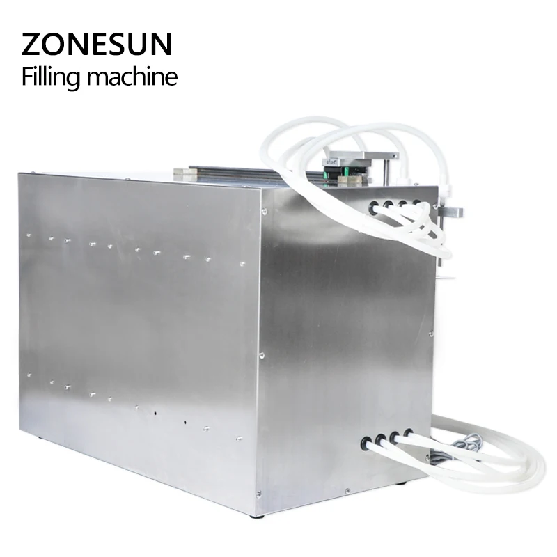 ZONESUN ZS-DPSP4 4 Heads Digital Liquid Filling Machine Auto Pouch Bag Filler Diaphragm Pump Juice Milk Beverage Packing Machine 3