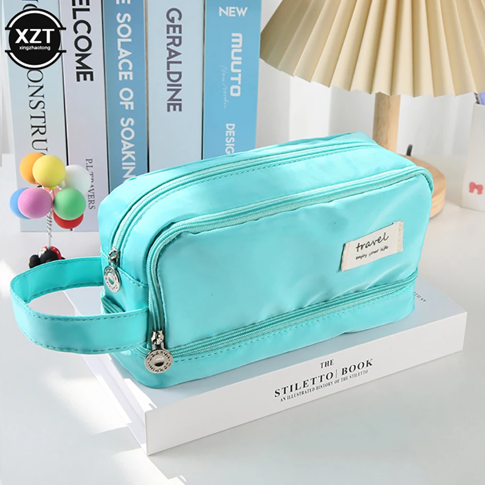 Large Capacity Student Pencil Bag Multi-layer Pencil Bag Multi-function Pencil Case School Office Tools Student Stationery Gift