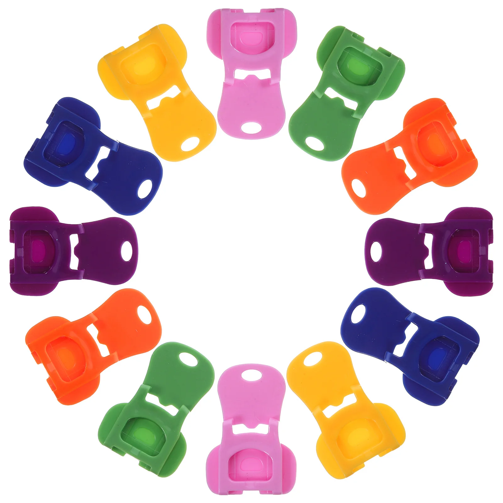 

12Pcs Plastic Bottle Opener Manual Can Tab Opener Portable for Soda Beer Beverage Easy Lid Removal Tool Lid Release Tool