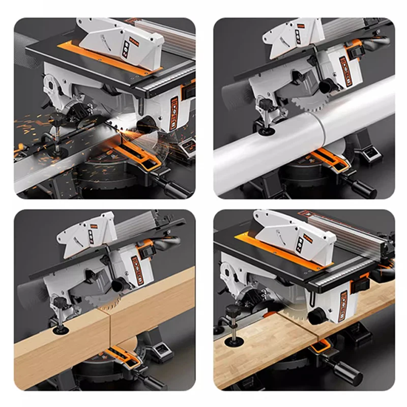 10-inch Multi-functional Composite Saw – Perfect Woodworking Miter Saw with Table Panel Saw Capability