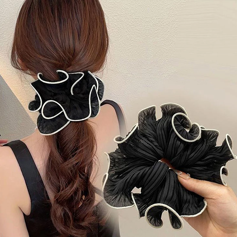 Fashion Temperament Scrunchies For Women Girls Elegant Versatile Rubber Band Sweet Hair Rope Simple Hair Accessories Gifts