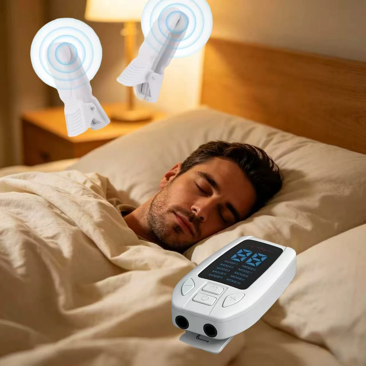 VNS Vagus Nerve Stimulator Ear Clip Rechargeable,Portable Brain Relaxation Aid Device for Insomnia Anxiety and Stress Management