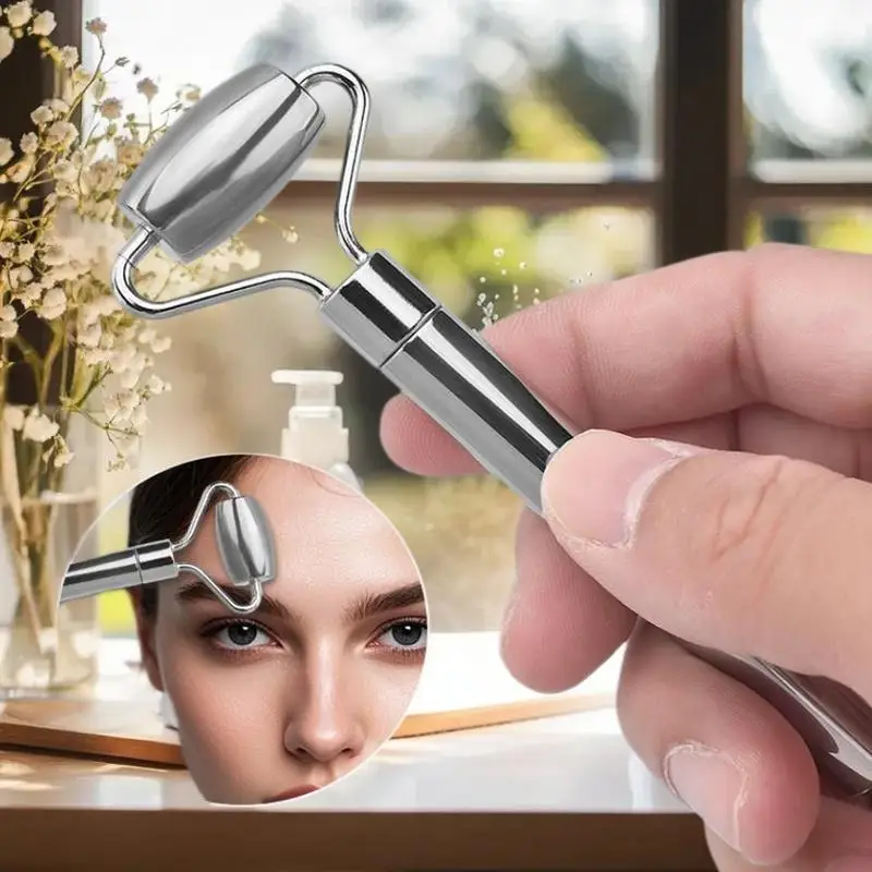 أداة تدليك الوجه غوا شا بيوتي للوجه والرقبة من الفولاذ المقاوم للصدأ لشد الجلد وشد الوجه والعناية بالجمال