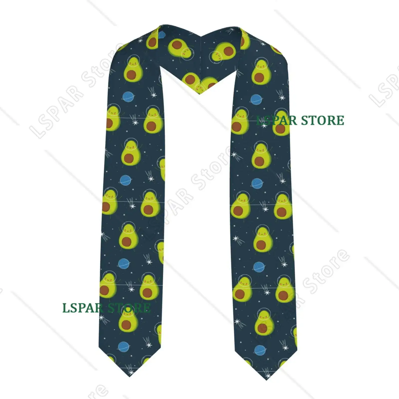 

Avocado in Space Print Graduation Sash Graduation Stole Unisex Adult Graduation Stole Shawl for Academic Commencements