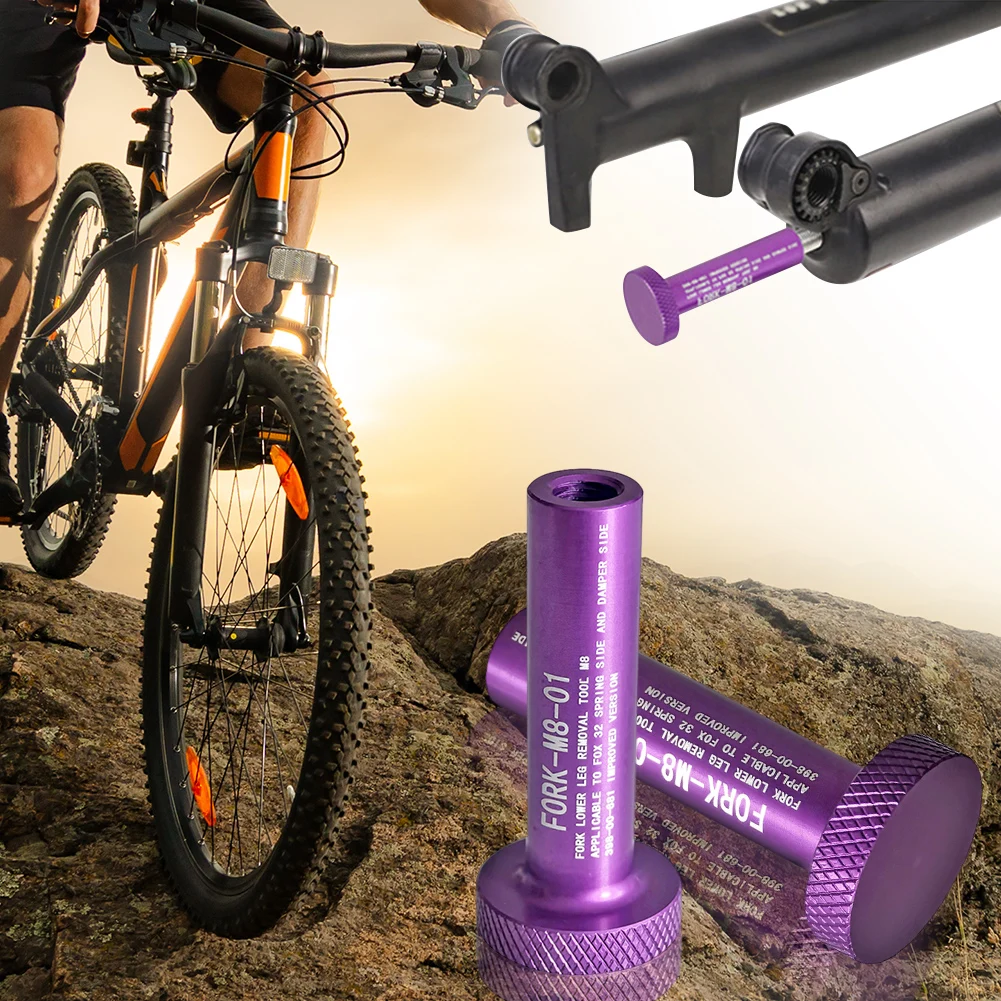 

Инструмент для снятия пружинного демпфера вилки из алюминиевого сплава, инструменты для ремонта велосипеда, инструмент для снятия нижней части ноги вилки велосипеда, аксессуары для передней вилки