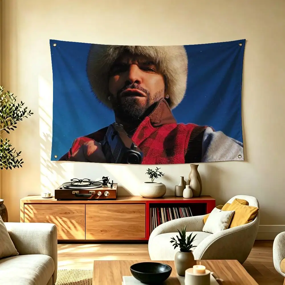 Hot Pop-Rap Singer Drake-e Flags for Bedrooms Home Decor Items Outdoor Decors Garage Decoration Flaga
